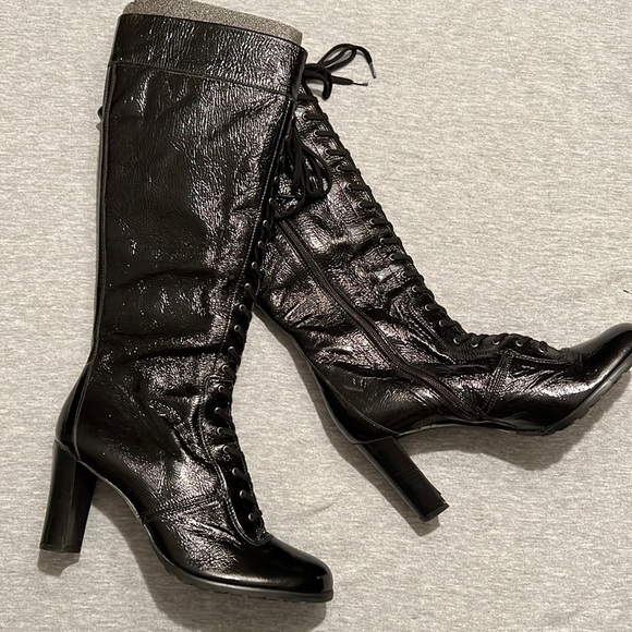 Stuart Weitzman Shoes - *NWOT* Stuart Weitzman Black Patent Boots